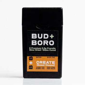 BUD+BORO-Pre-Rolls-Sativa-8-Pack-CREATE-Sweet-Cheese-THC-20.6-103MG-SLACK-HOLLOW-ORG