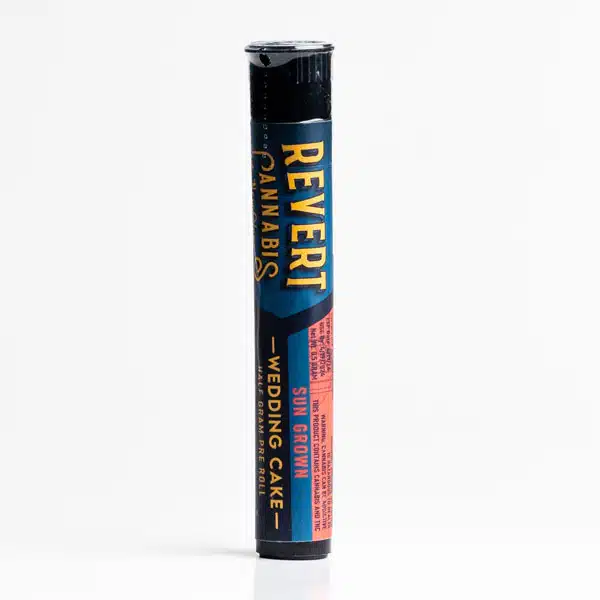 Featured image for “Pre-Roll | Indica | WEDDING-CAKE | .5G | REVERT”