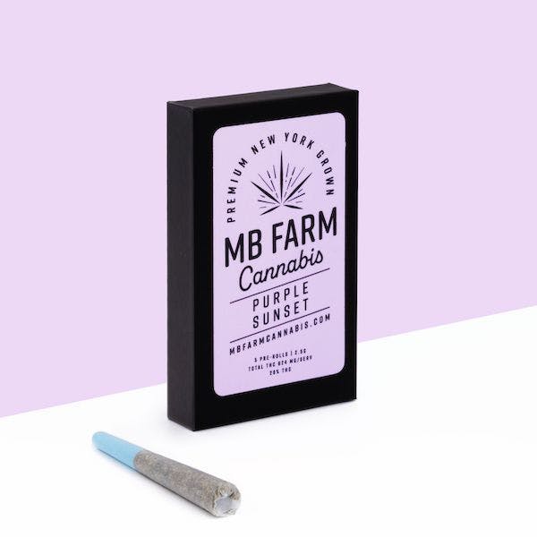 Featured image for “Pre-rolls | Purple Sunset | MB Farm | 5 Pack | .5g”